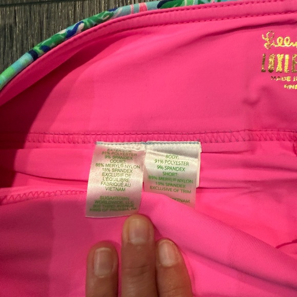 Lilly Pulitzer Monica UPF Skort 50+ Blue Horizon Par Fection Golf - Picture 4 of 6